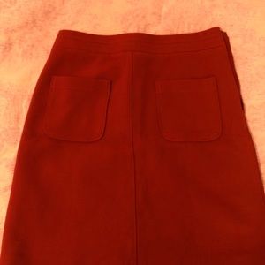 Ann Taylor persimmon orange pocket skirt